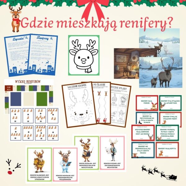 Gdzie mieszkają renifery? – scenariusz zajęć