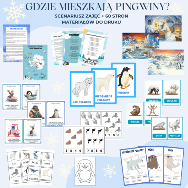 Gdzie mieszkają pingwiny? — podgląd materiałów