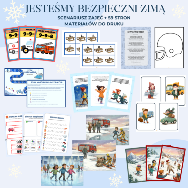Jesteśmy bezpieczni zimą! — podgląd materiałów