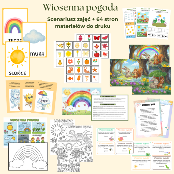Wiosenna pogoda – scenariusz zajęć
