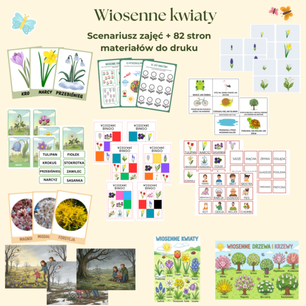 Wiosenne kwiaty – scenariusz zajęć