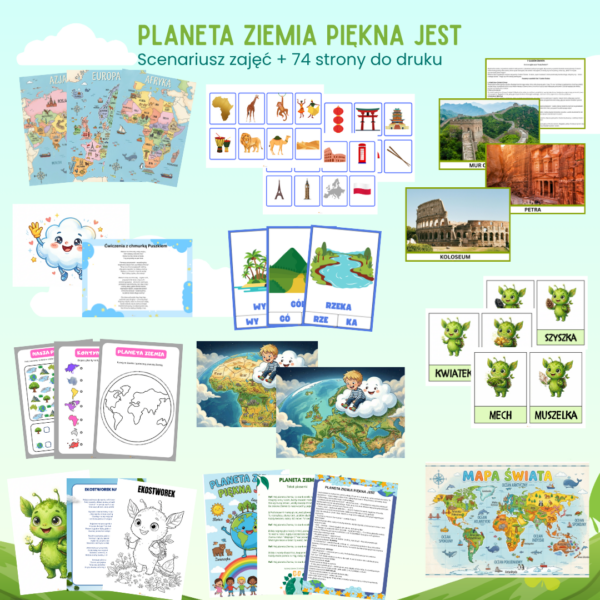 Planeta Ziemia piękna jest – scenariusz zajęć