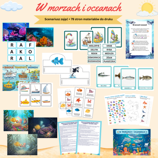 W morzach i oceanach — podgląd materiałów