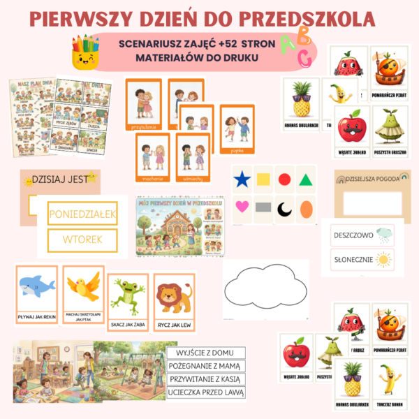 Pierwszy dzień w przedszkolu - scenariusz zajęć