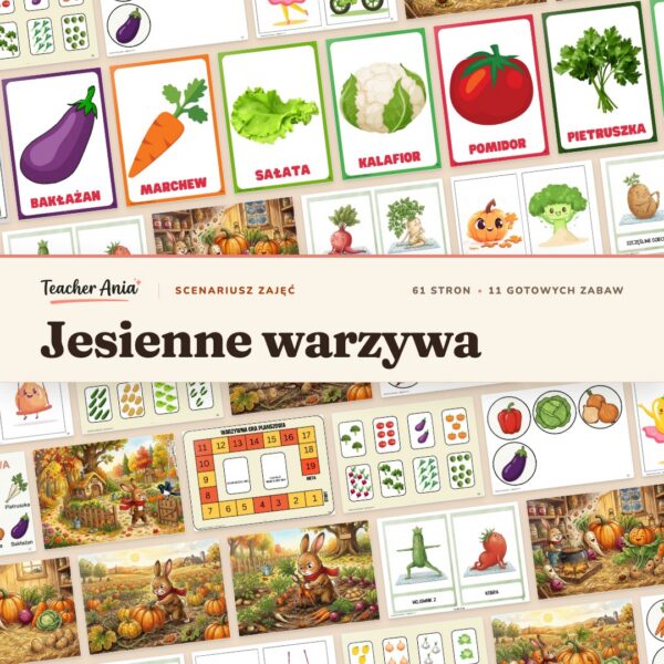 Jesienne warzywa - scenariusz zajęć