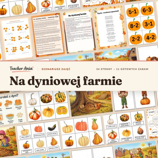 Na dyniowej farmie - scenariusz zajęć