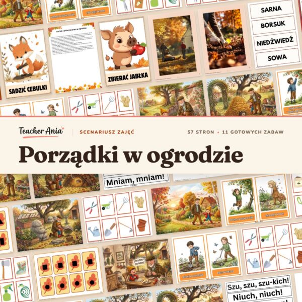 Porządki na jesień w ogrodzie - scenariusz zajęć