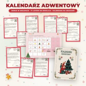 Kalendarz adwentowy z listami od Świętego Mikołaja – bonus w megapace „Świąteczny czas”