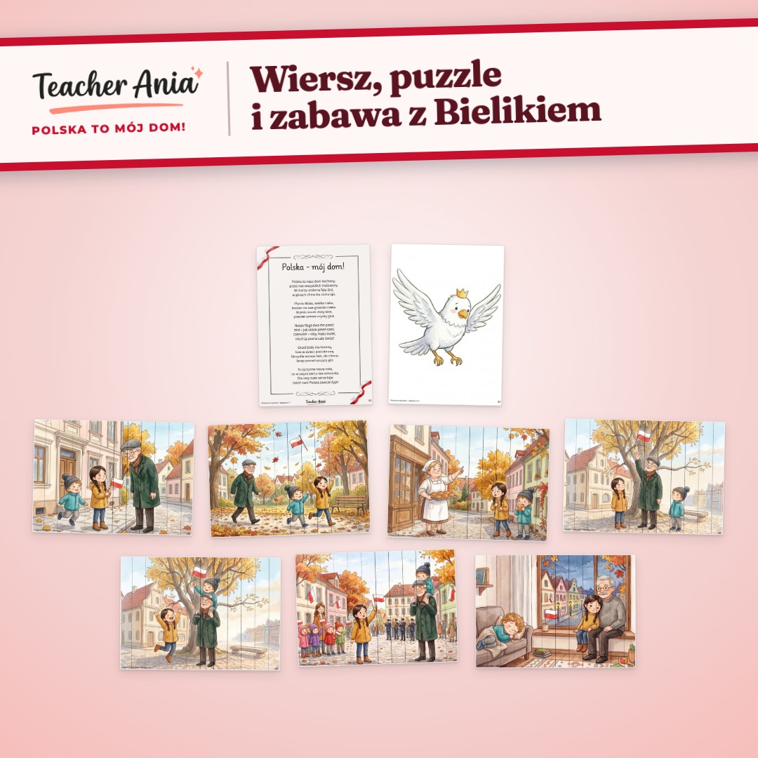 Polska to mój dom – wiersz, puzzle i zabawa z Bielikiem