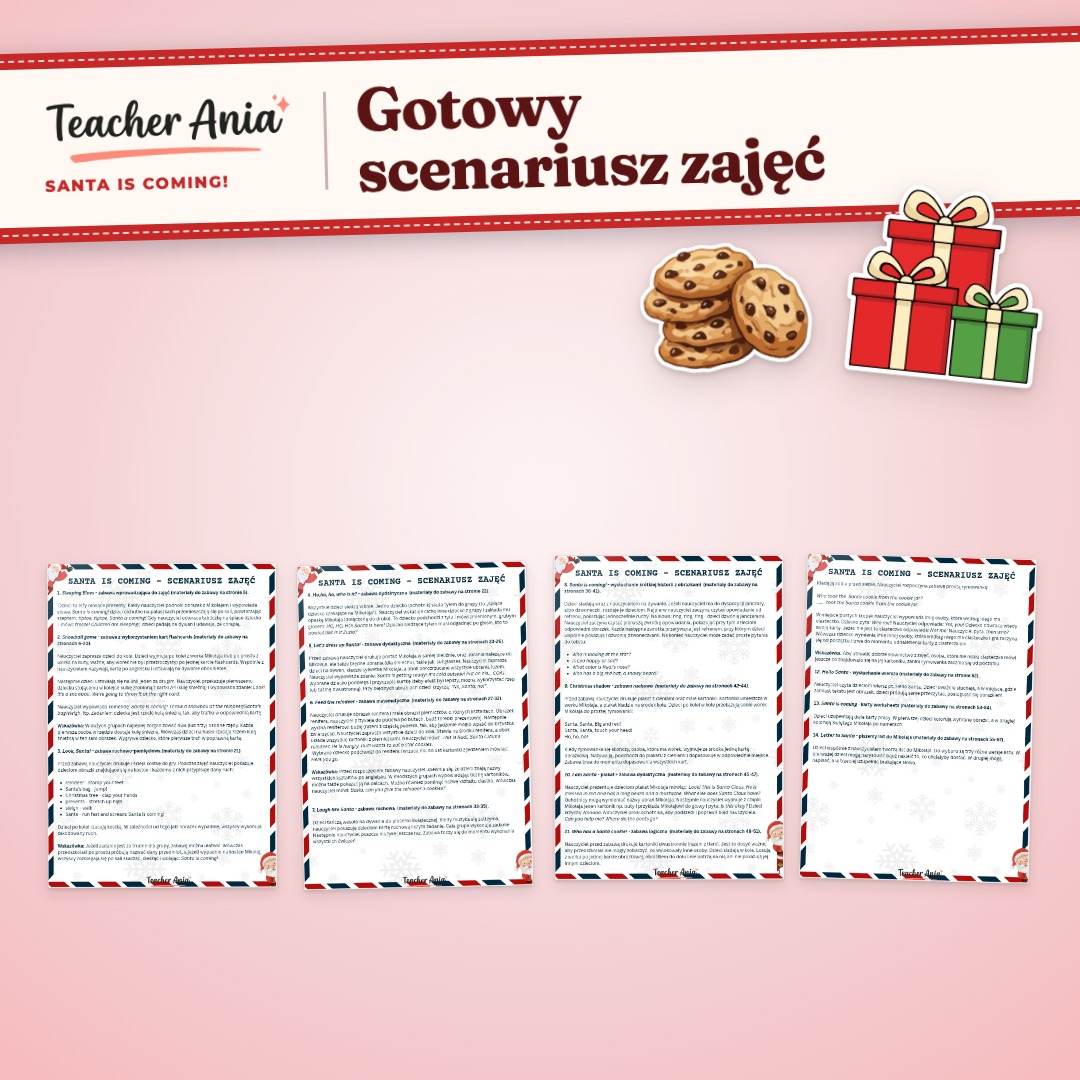 Santa is coming! – scenariusz zajęć – gotowy scenariusz krok po kroku