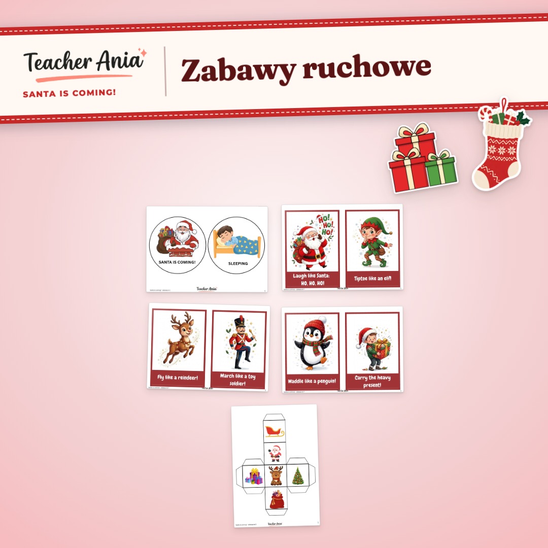 Santa is coming! – scenariusz zajęć – zabawy ruchowe