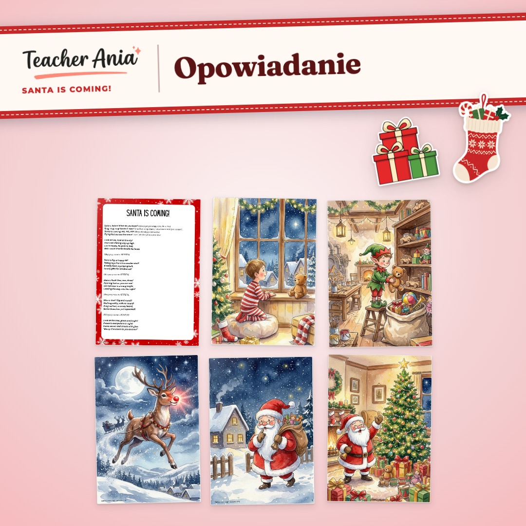 Santa is coming! – scenariusz zajęć – opowiadanie z obrazkami